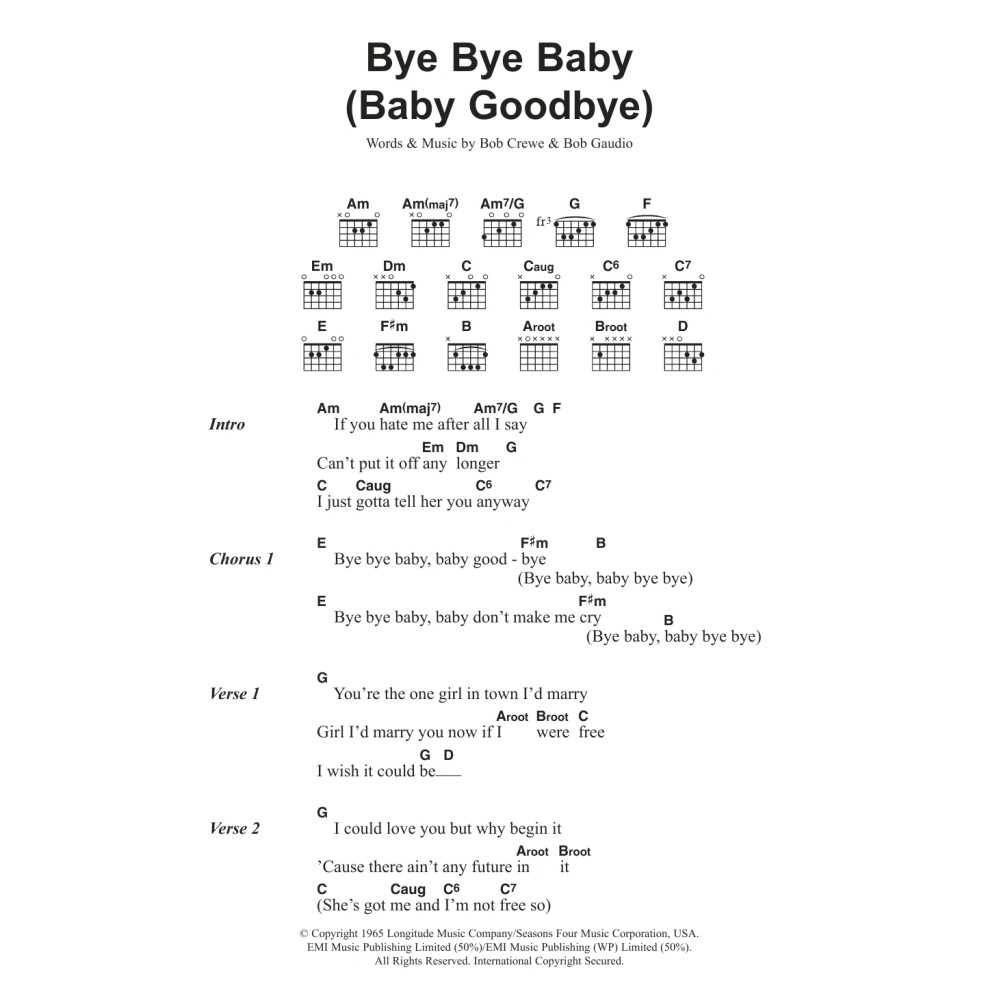Bye Bye Baby (Baby Goodbye)