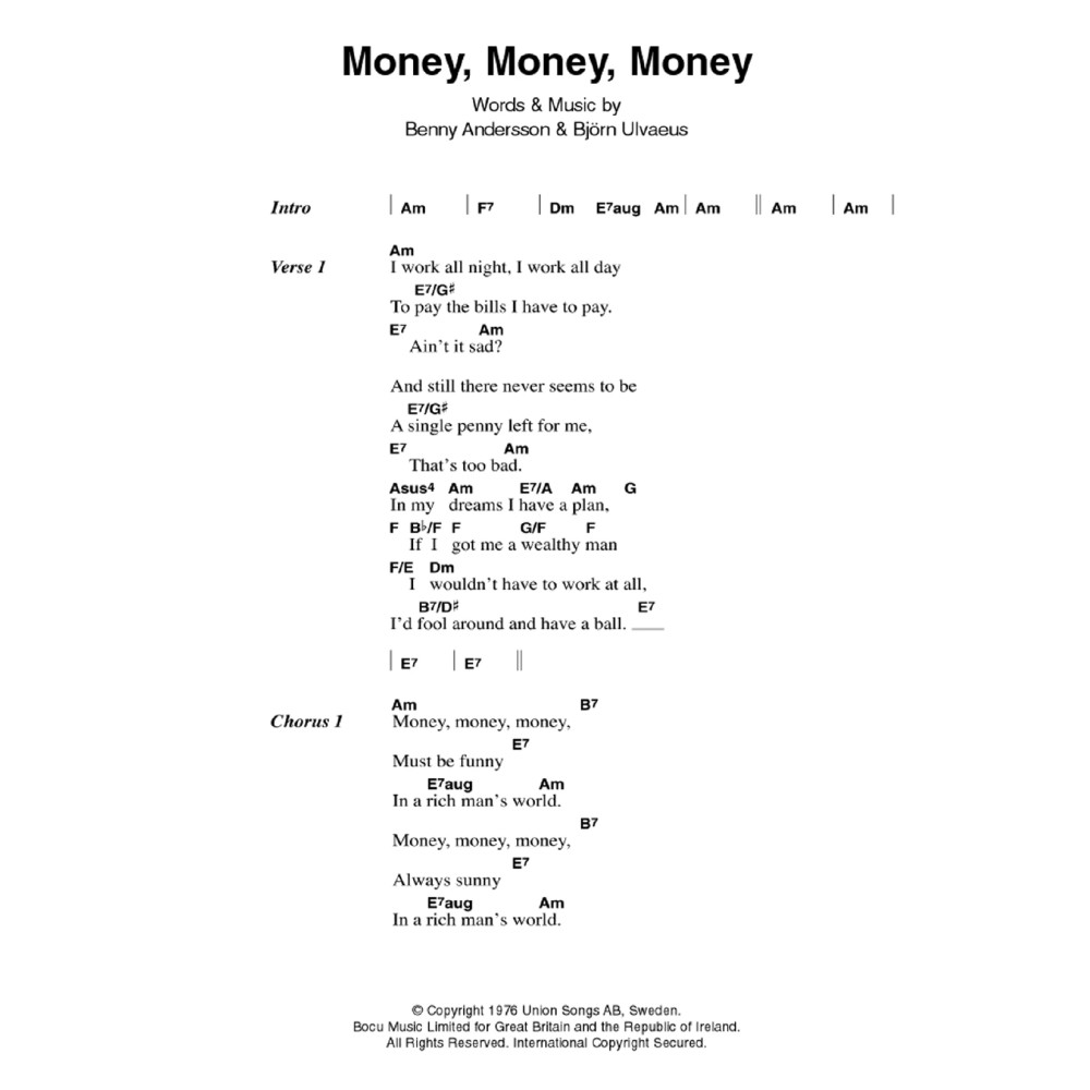 Money, Money, Money