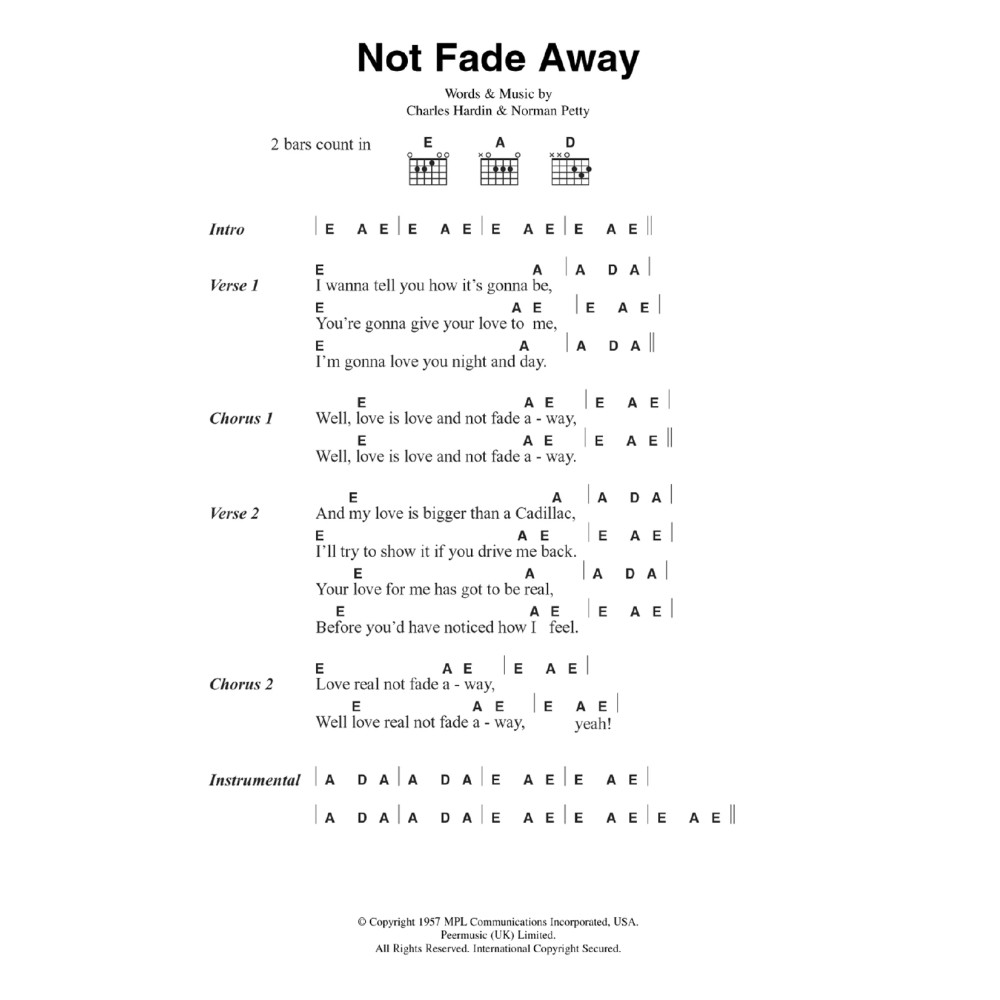 Not Fade Away