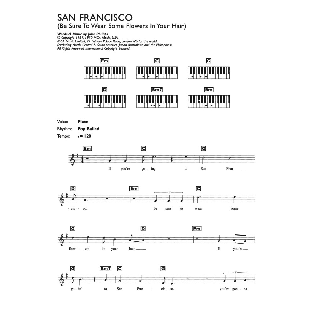 San Francisco (Be Sure To Wear Some Flowers In Your Hair)