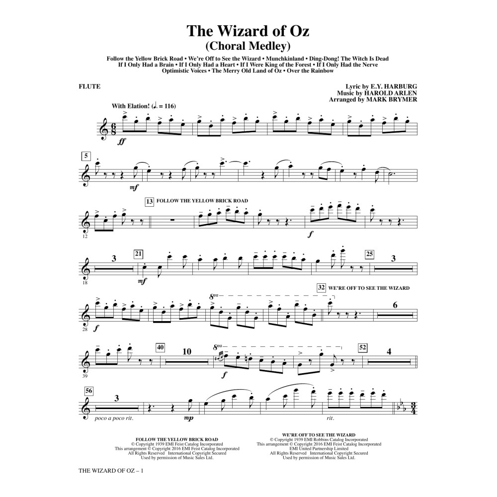The Wizard of Oz - Flute