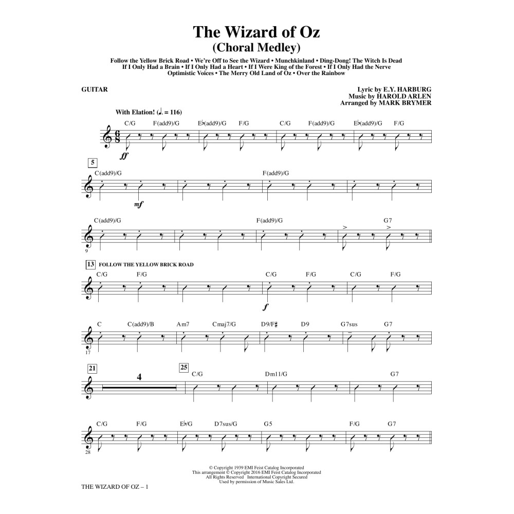 The Wizard of Oz - Guitar