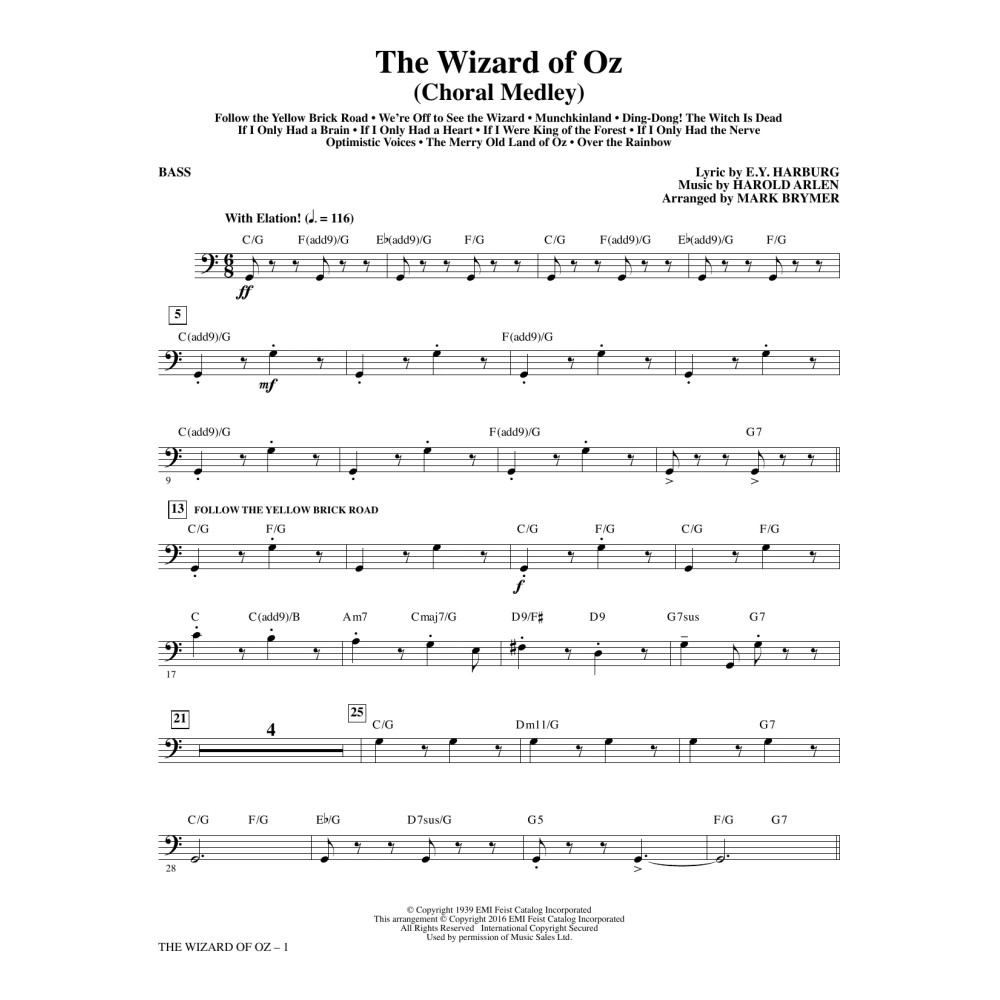 The Wizard of Oz - Bass
