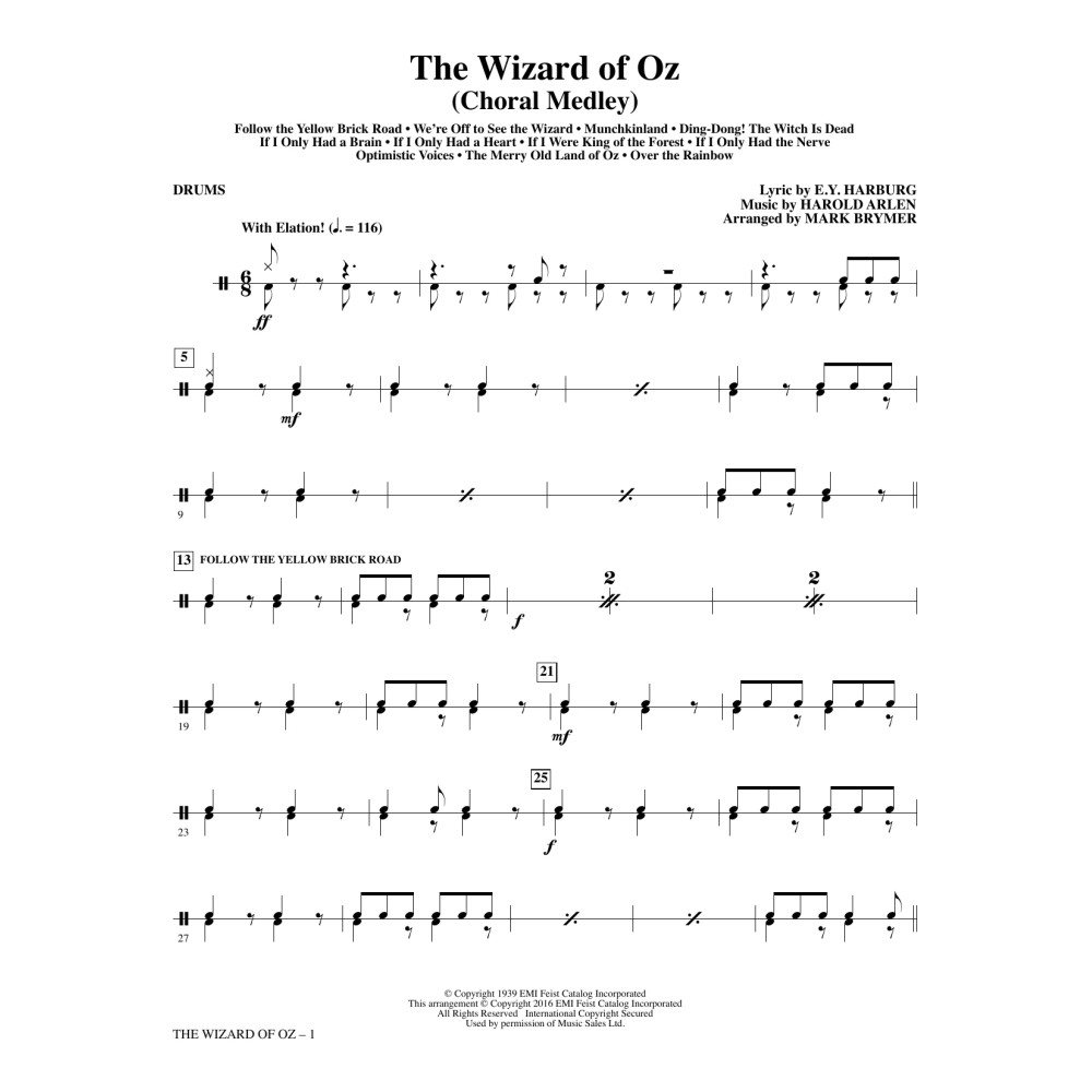 The Wizard of Oz - Drums