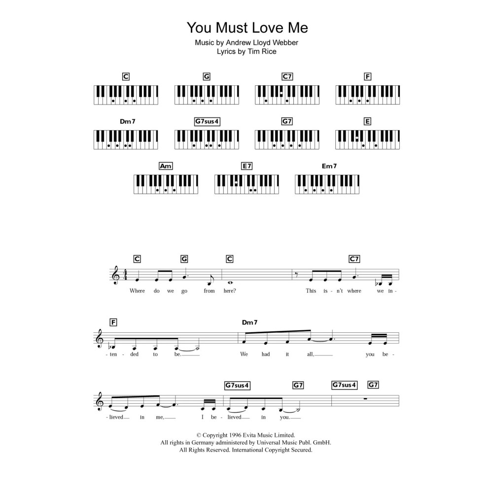 You Must Love Me (from Evita)