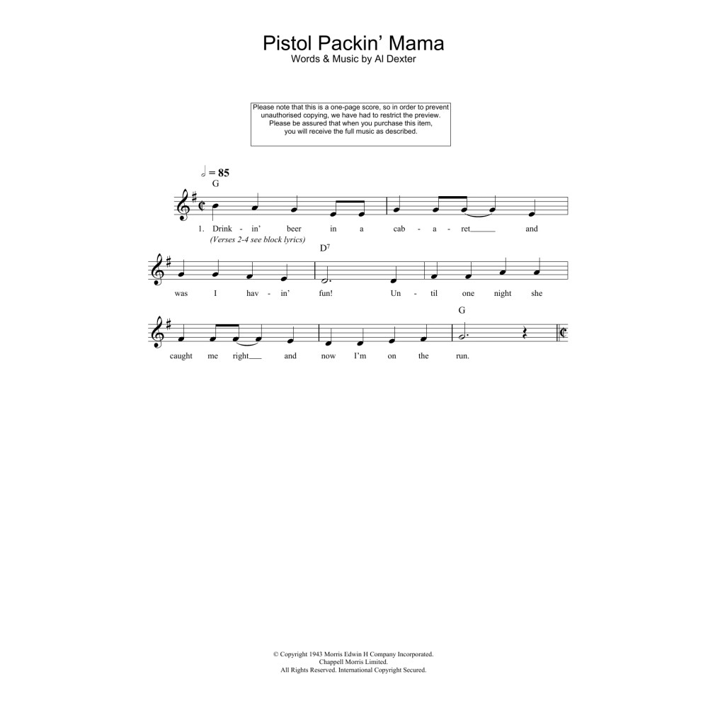 Pistol Packin' Mama