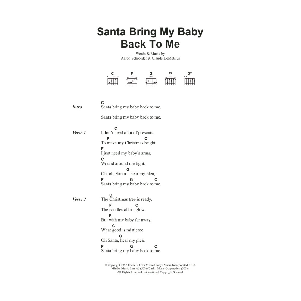 Santa, Bring My Baby Back (To Me)