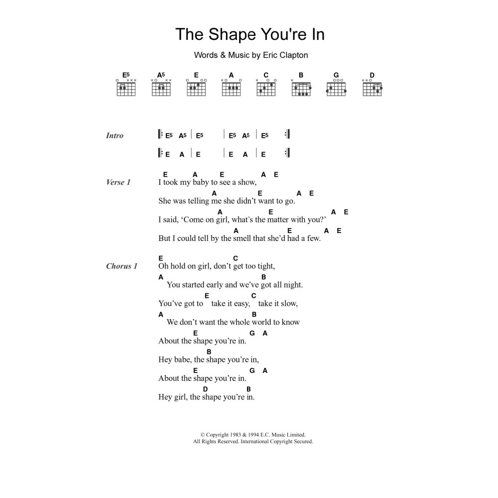 The Shape You're In