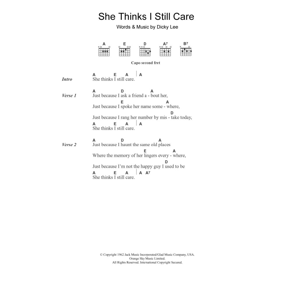 She Thinks I Still Care