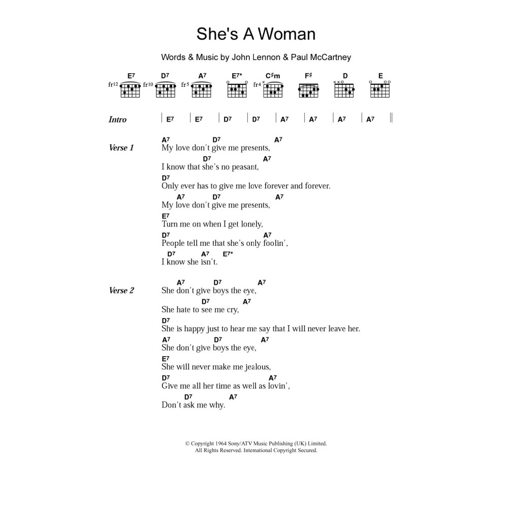 She's A Woman