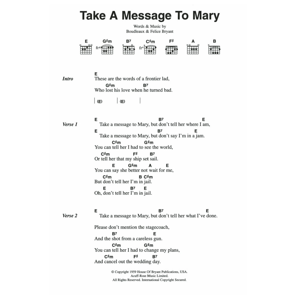 Take A Message To Mary