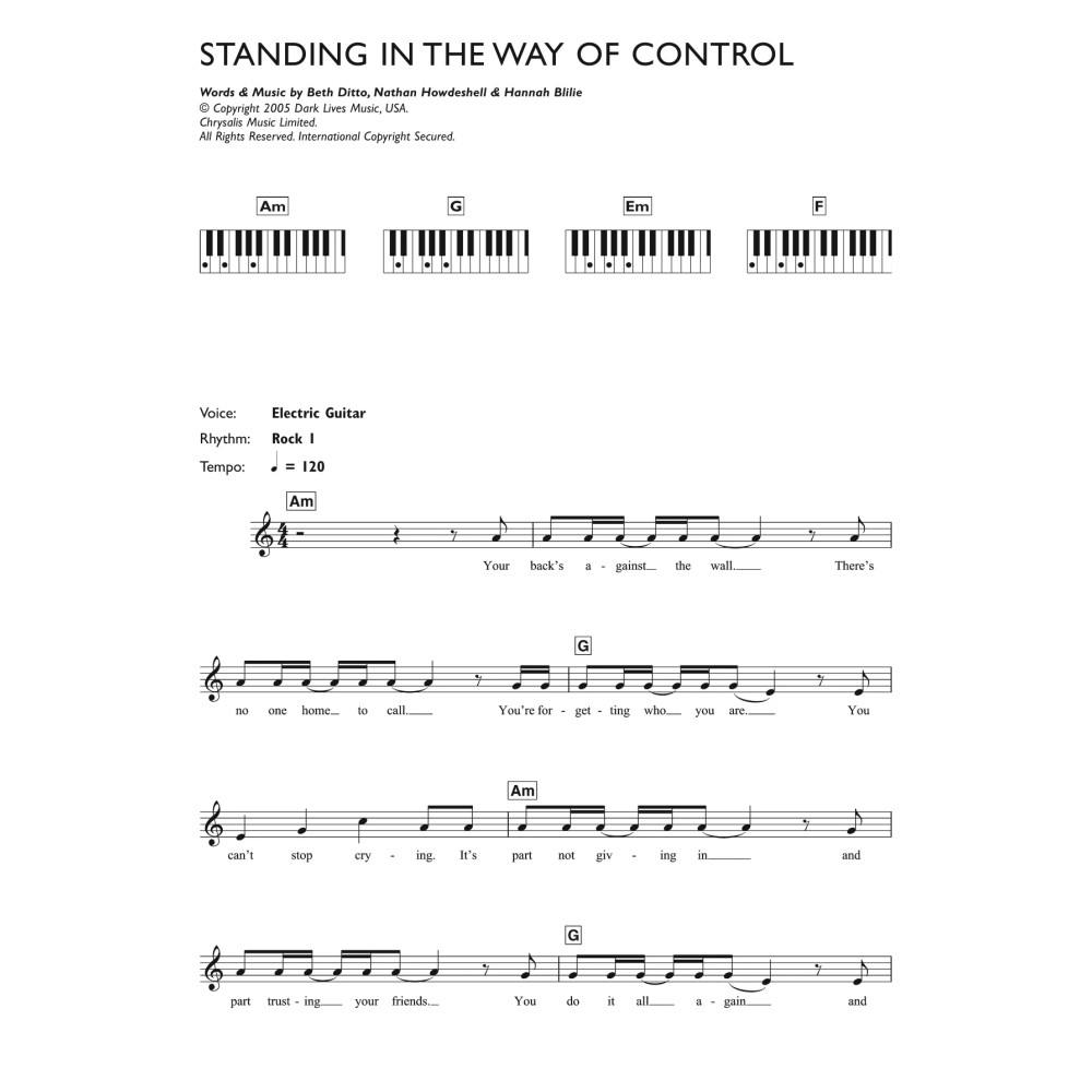 Standing In The Way Of Control