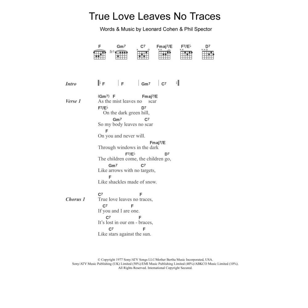 True Love Leaves No Traces