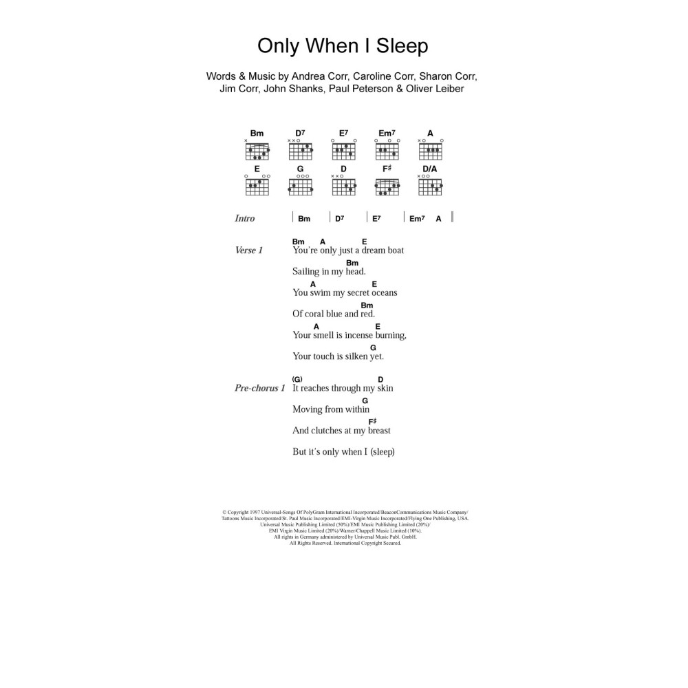 Only When I Sleep