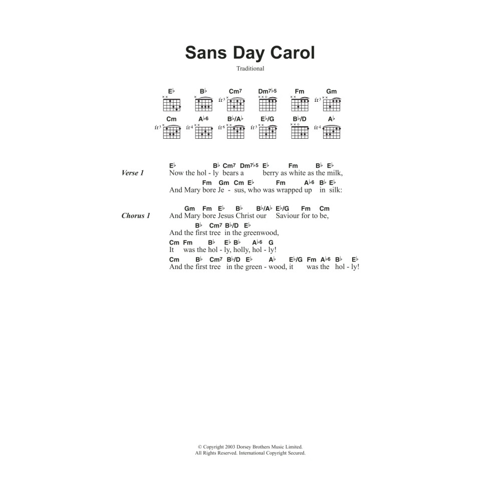 Sans Day Carol