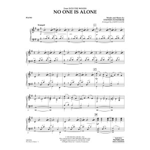 No One Is Alone (from Into The Woods) - Piano