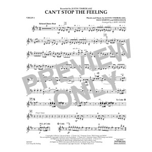 Can't Stop the Feeling - Violin 1