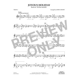 Joyous Holiday (based on Oh How Joyfully) - Violin 2