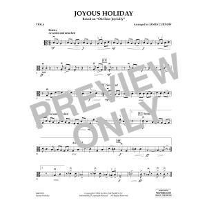 Joyous Holiday (based on Oh How Joyfully) - Viola