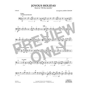 Joyous Holiday (based on Oh How Joyfully) - Cello