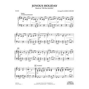 Joyous Holiday (based on Oh How Joyfully) - Piano