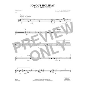Joyous Holiday (based on Oh How Joyfully) - Percussion 2
