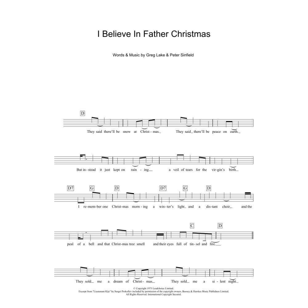 I Believe In Father Christmas