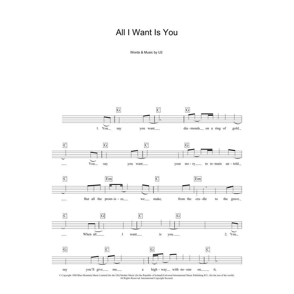All I Want Is You