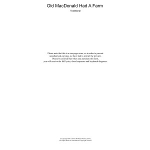 Old MacDonald Had A Farm