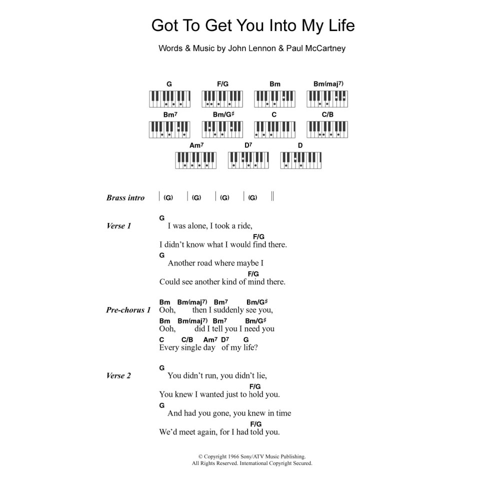 Got To Get You Into My Life