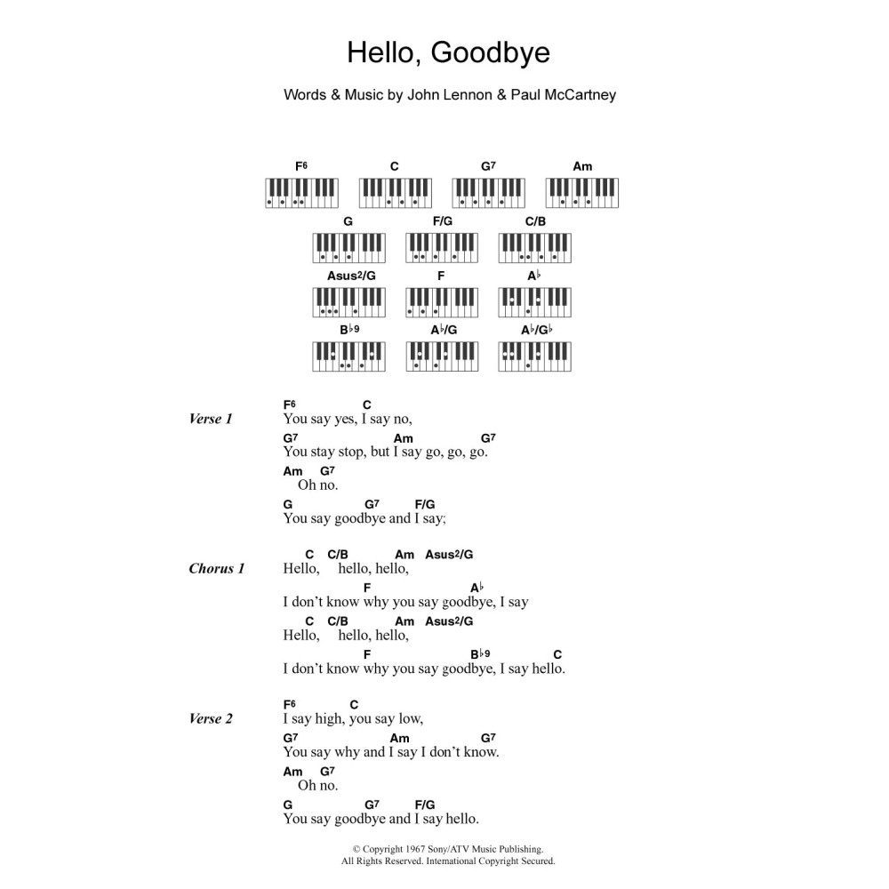 Hello, Goodbye