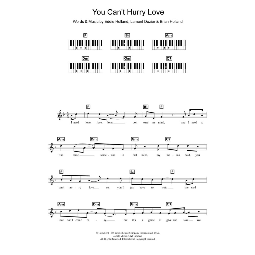 You Can't Hurry Love