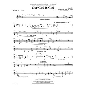 Our God Is God - Clarinet 1 & 2