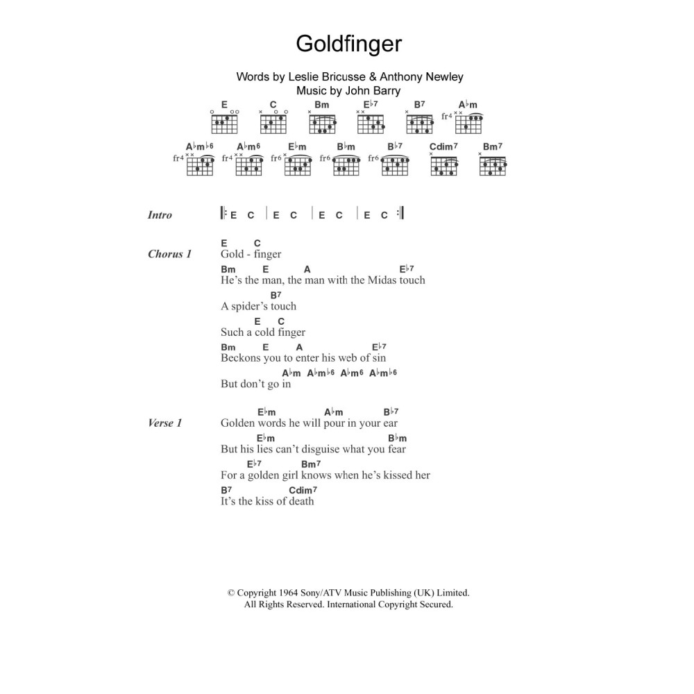 Goldfinger (from James Bond: 'Goldfinger')