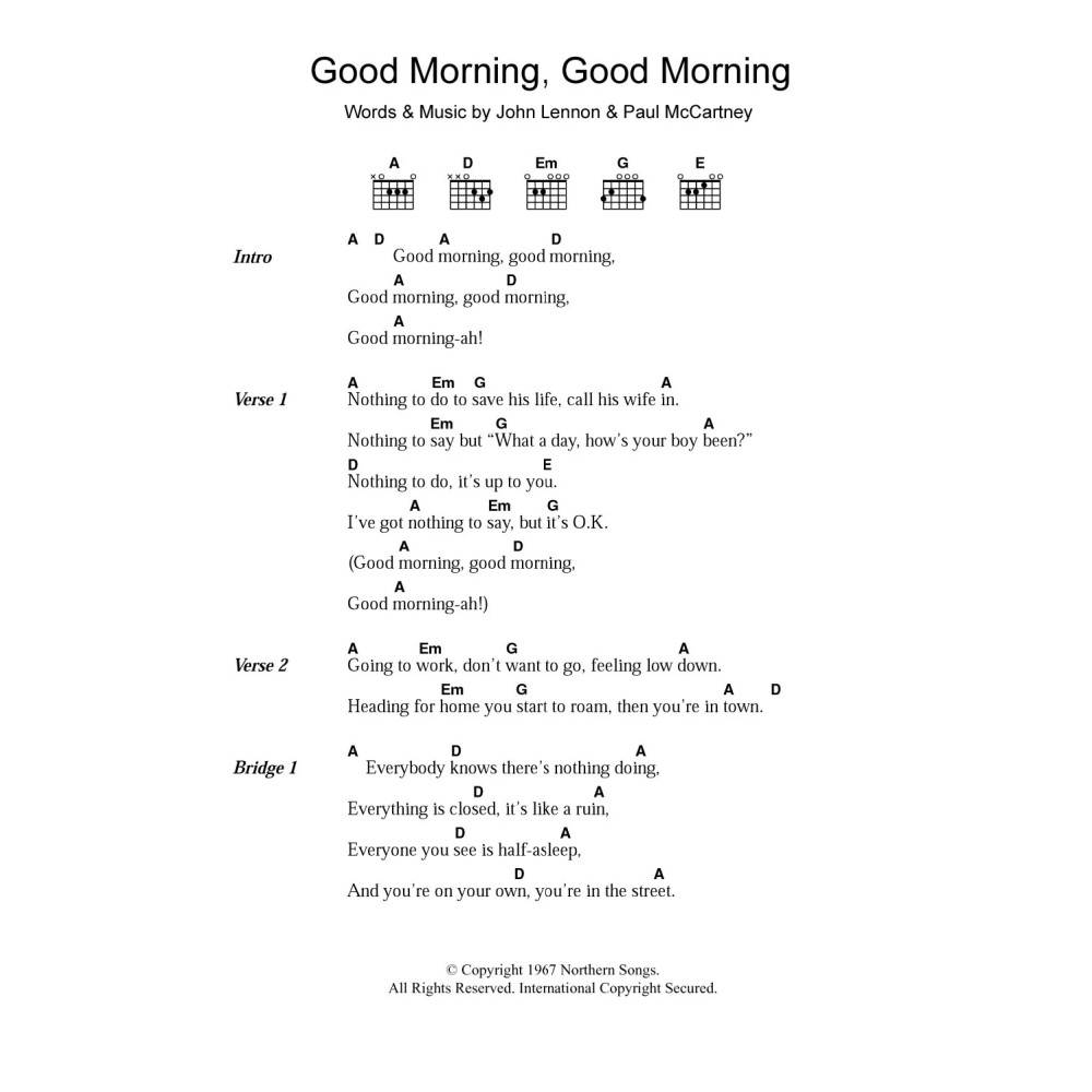 Good Morning Good Morning