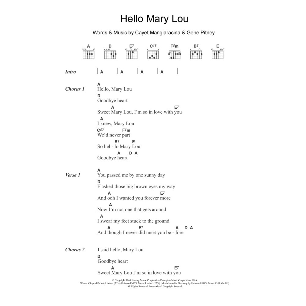 Hello Mary Lou
