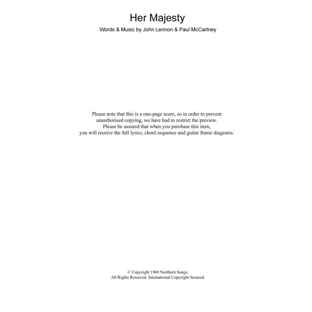 Her Majesty