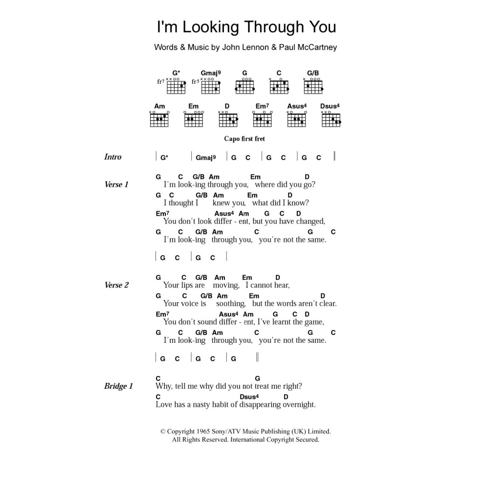 I'm Looking Through You