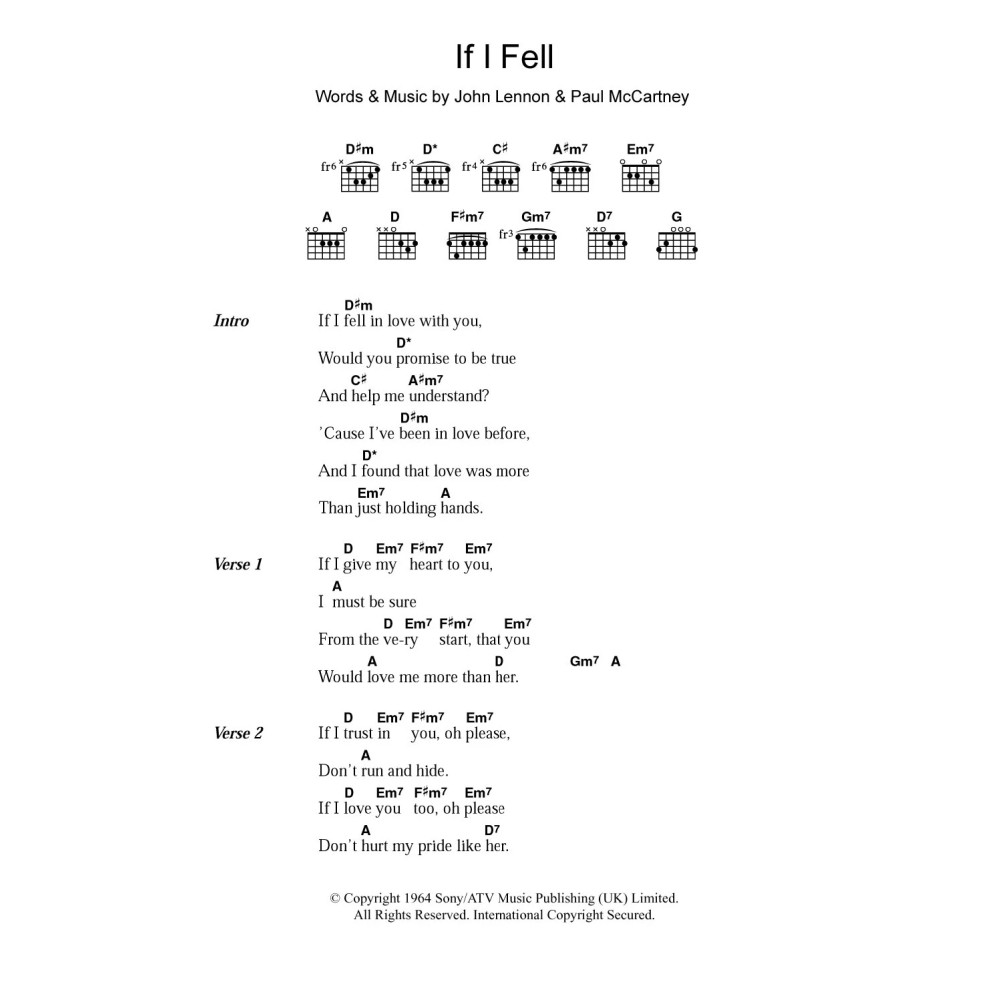If I Fell