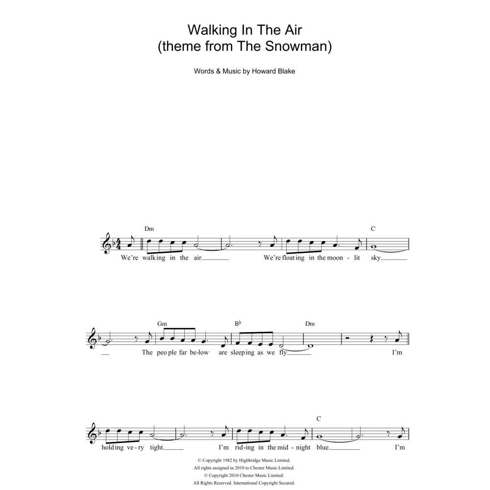 Walking In The Air (theme from The Snowman)