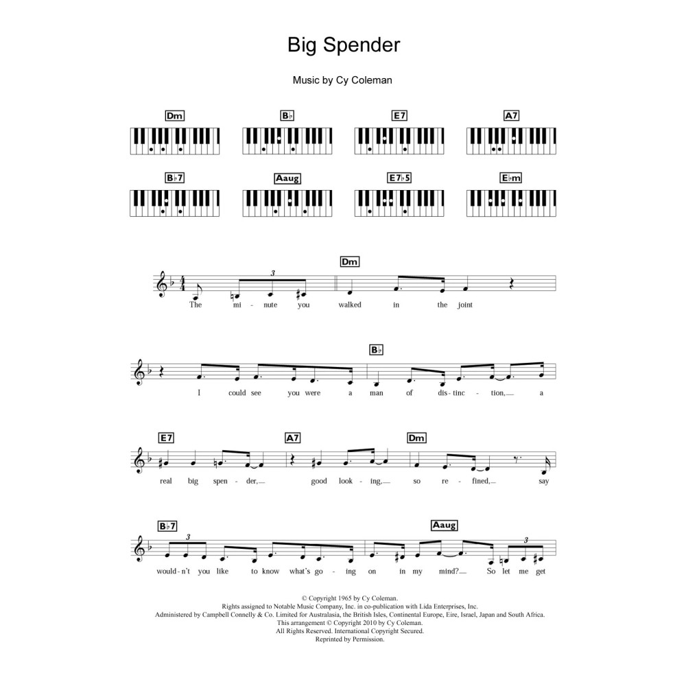 Big Spender (from Sweet Charity)