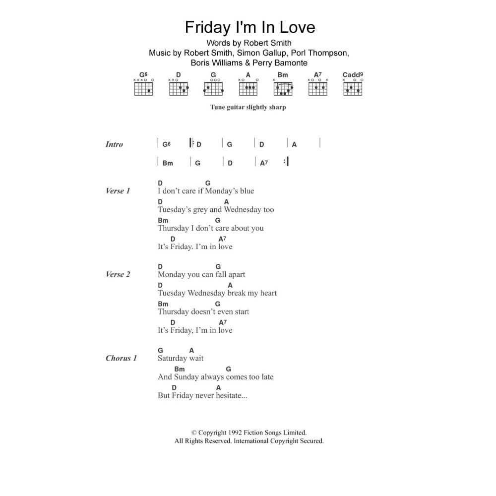 Friday I'm In Love
