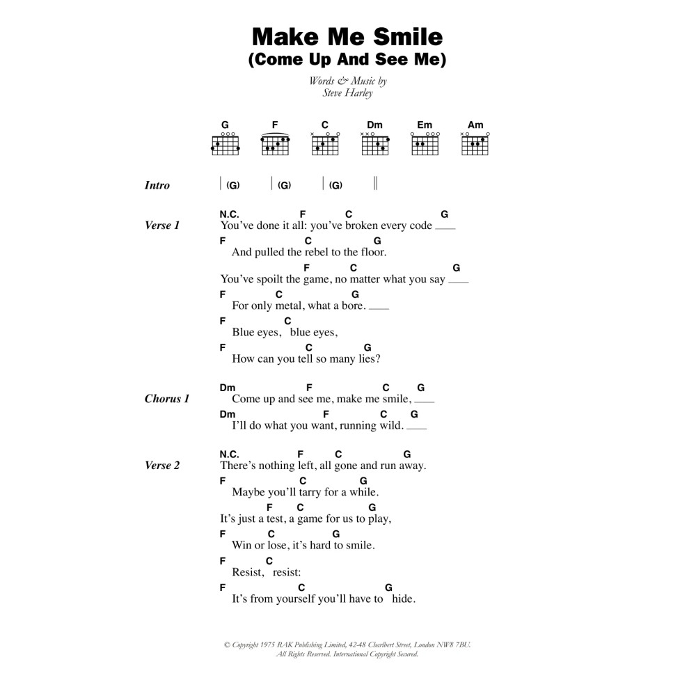 Make Me Smile (Come Up And See Me)