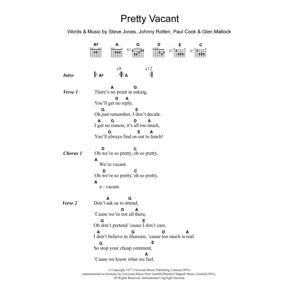 Pretty Vacant