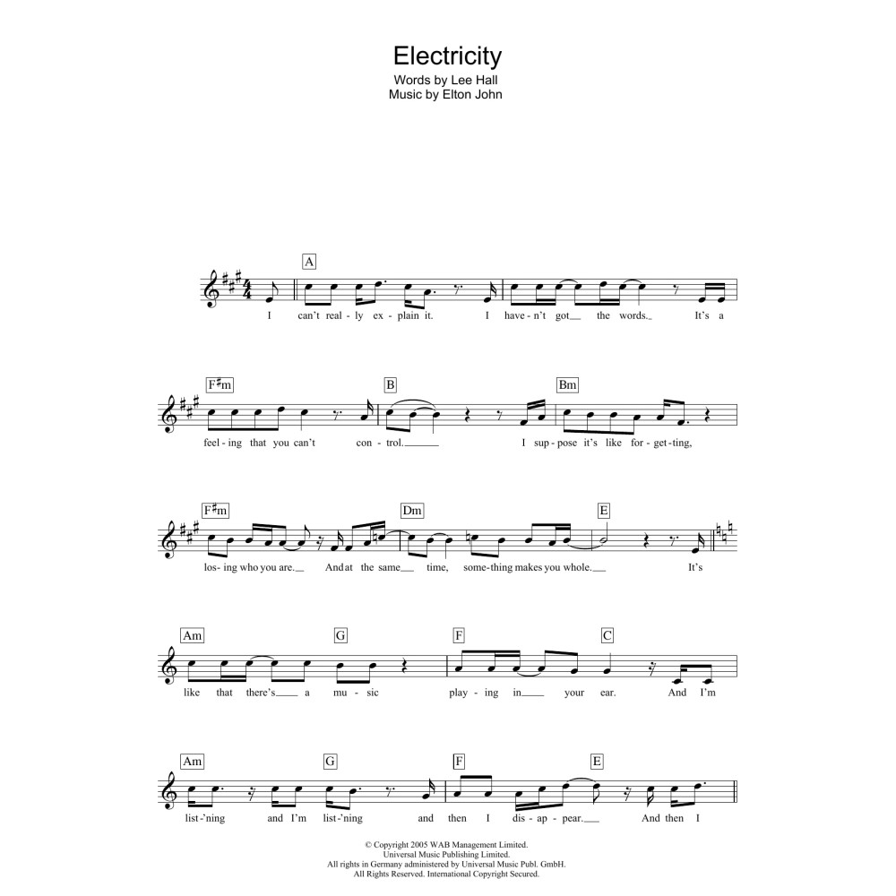 Electricity (from Billy Elliot: The Musical)