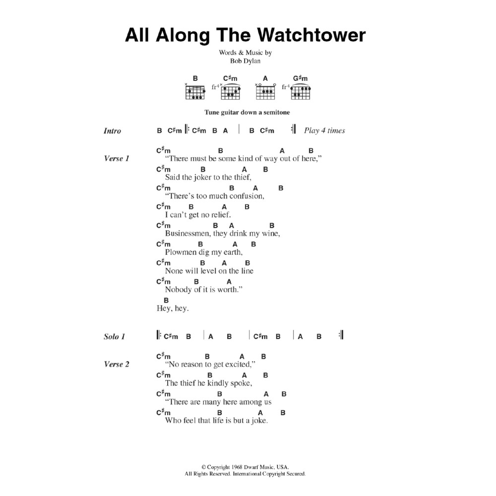 All Along The Watchtower