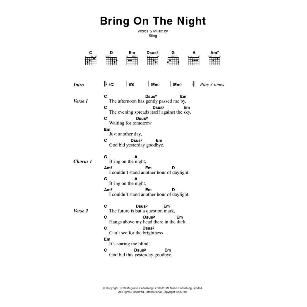 Bring On The Night