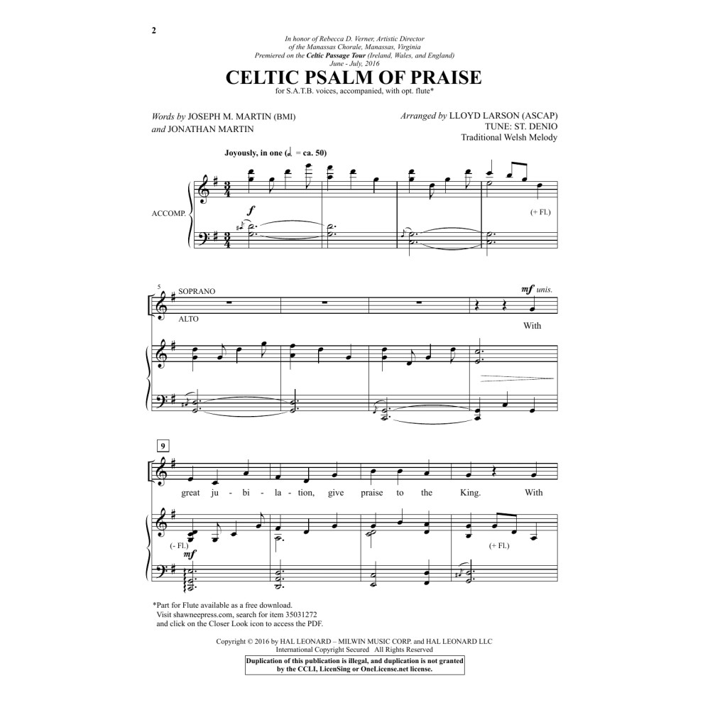 Celtic Psalm Of Praise