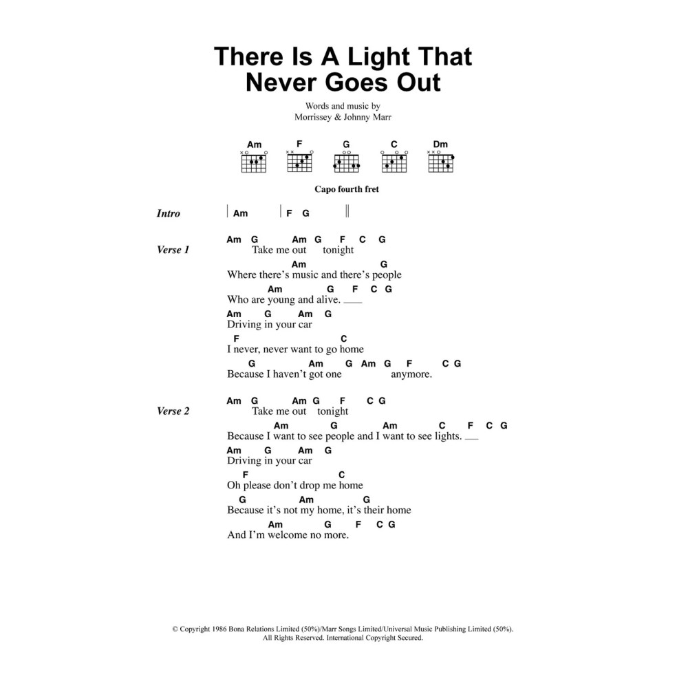 There Is A Light That Never Goes Out