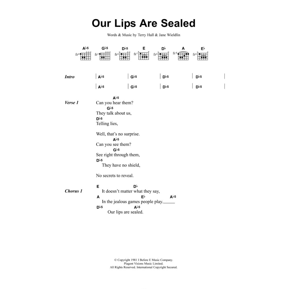 Our Lips Are Sealed